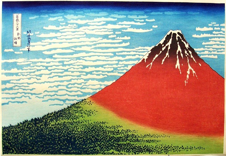 Katsushika Hokusai – Red Fuji – Rob Scholte Museum