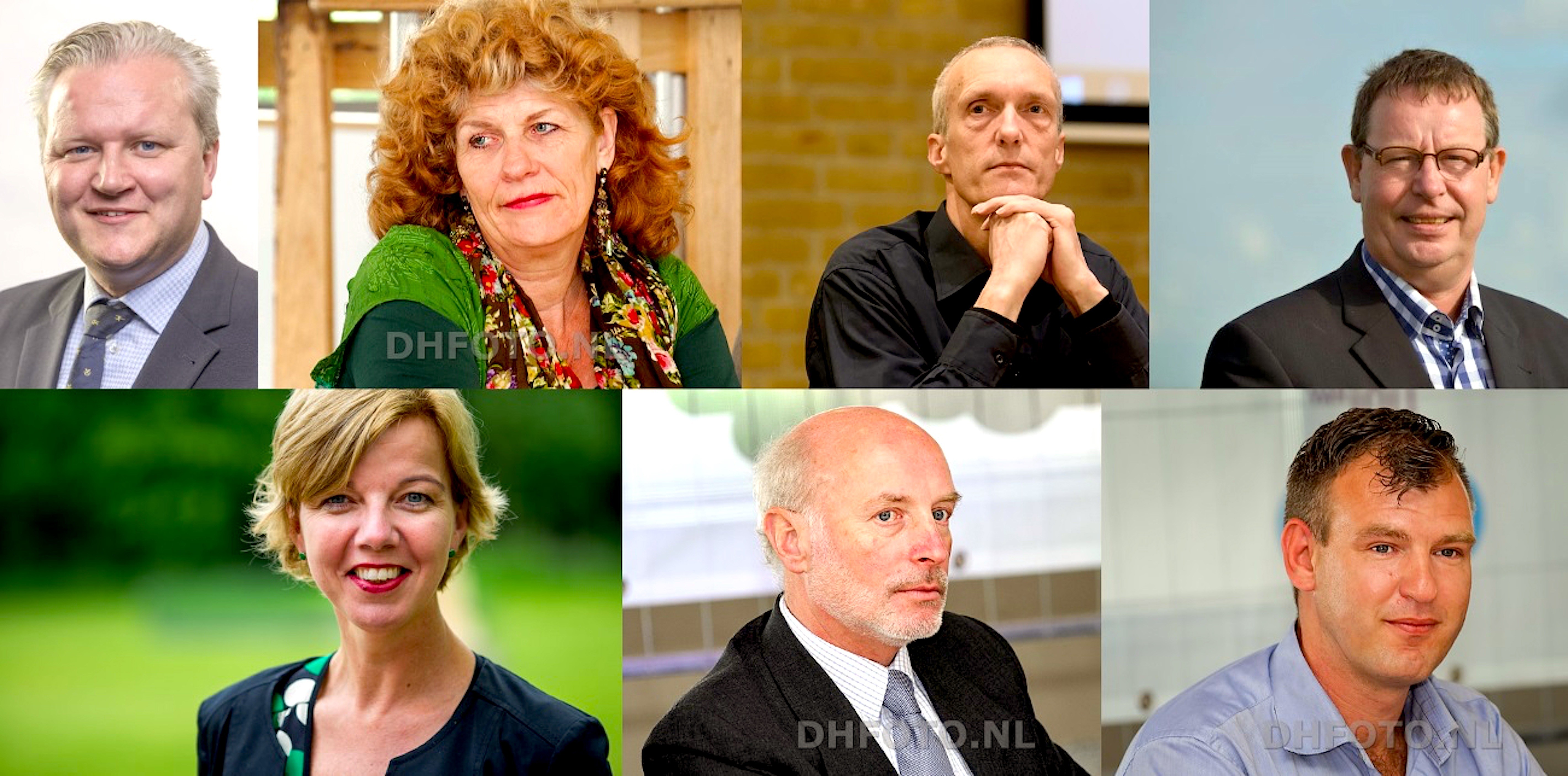 De Zeven Wethouders Van Het Nieuwe College Van B & W Den Helder (foto ...