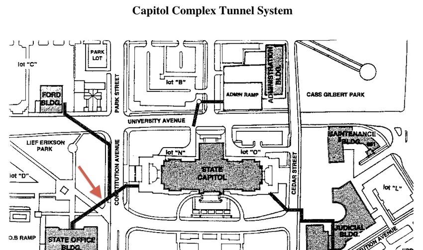 Capitol Tunnel Map (foto Parler) – Rob Scholte Museum