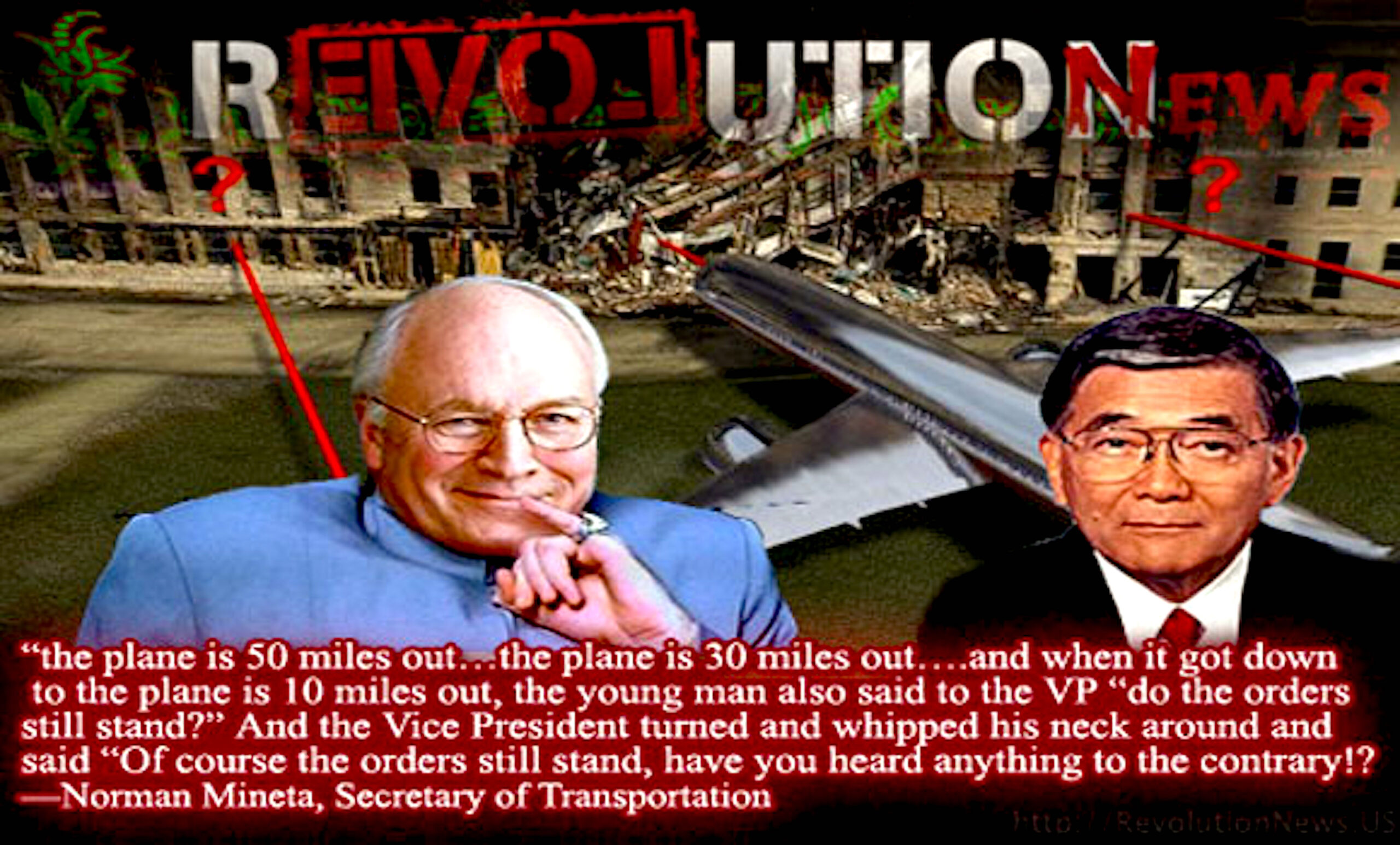 Cheney 911 Stand Down Order P(foto akalert Press) Rob Scholte Museum