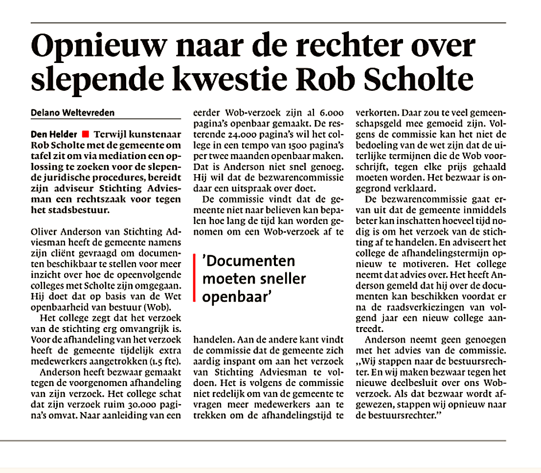 Delano Weltevreden – Opnieuw Naar De Rechter Over Kwestie Rob Scholte ...