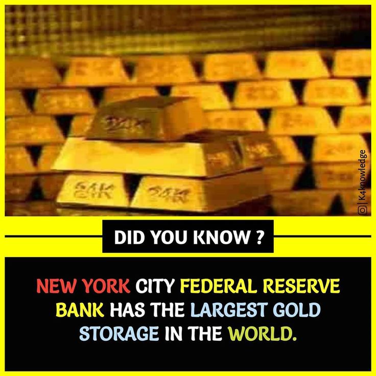 The Largest Gold Storage in the world (foto Rob Scholte Museum