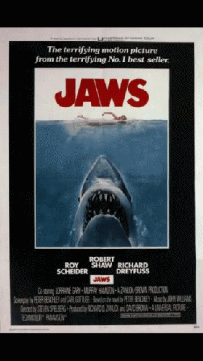 Jaws Movie Poster (gif Rob Scholte Museum
