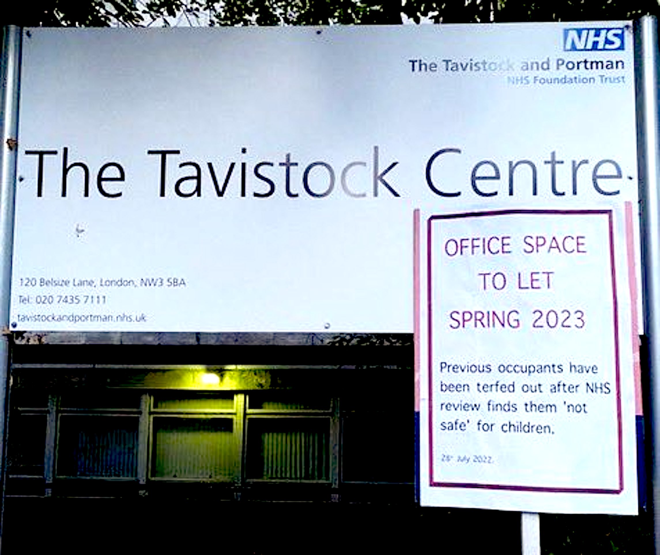 The Tavistock Centre (foto Twittter) Rob Scholte Museum