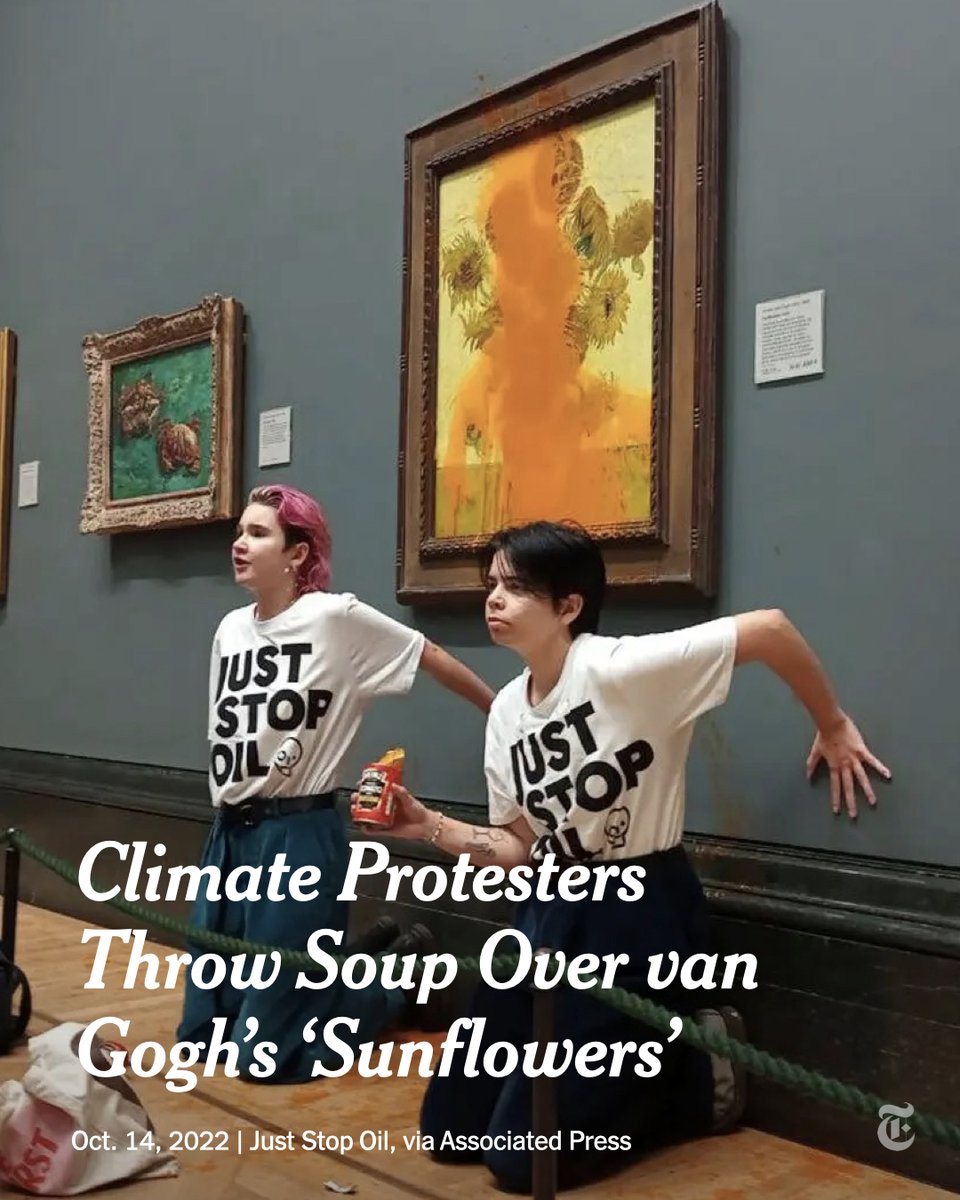 Climate Protesters Throw Soup Over Van Gogh’s Sun Flowers – Rob Scholte ...