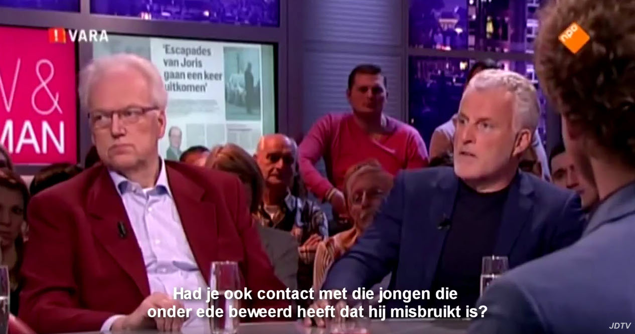 Peter R plus een Nieuwe Demmink Ontlastende Chauffeur (foto RTL) – Rob